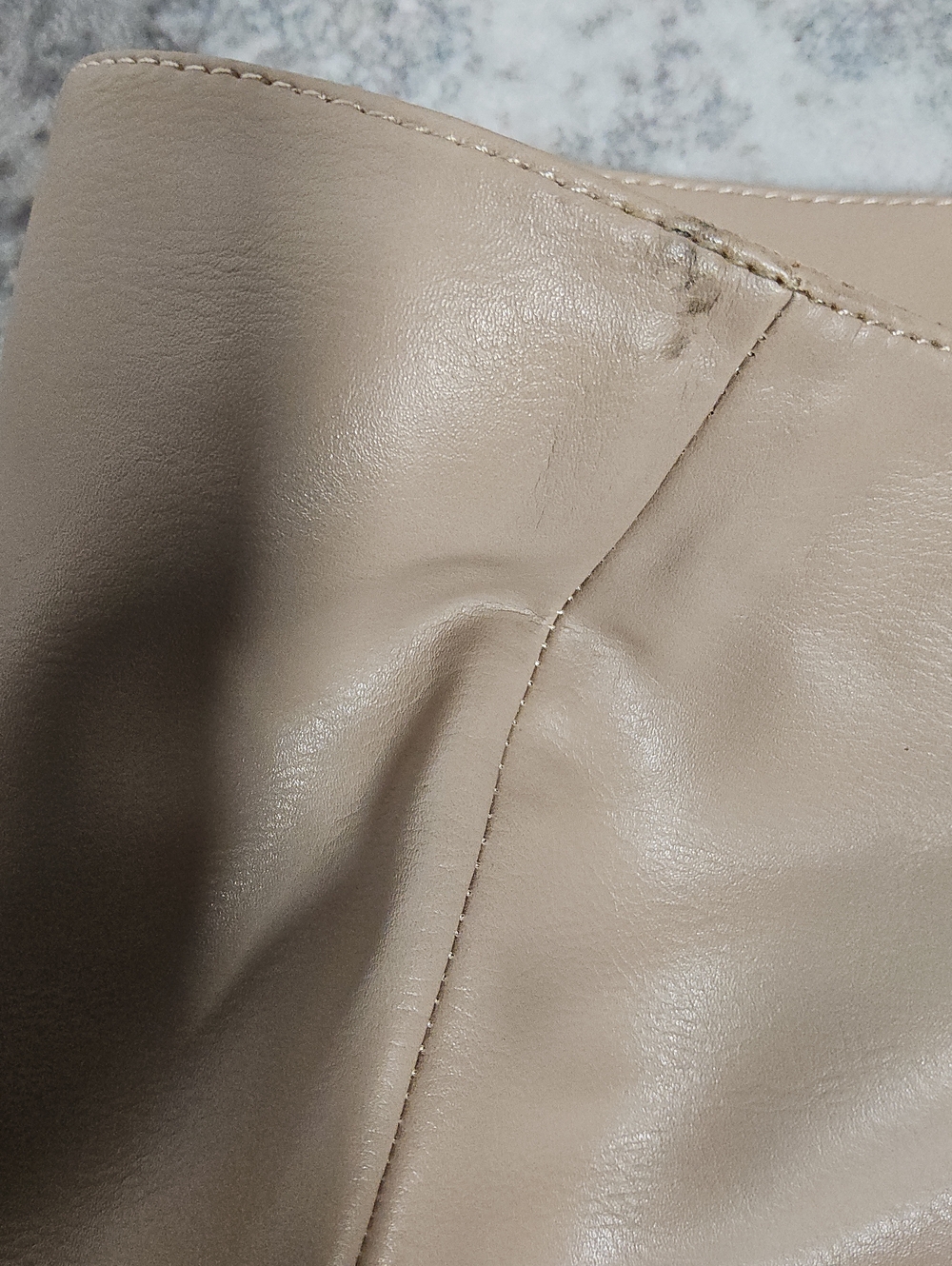 Customer Return Size 11 Knee-High Pointed Toe Block Heel Boots - Nude - Picture 12 of 12